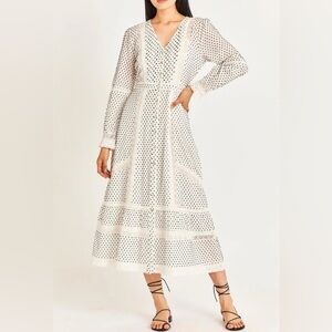 NWT LoveShackFancy Desert Victorian Maxi Antique White